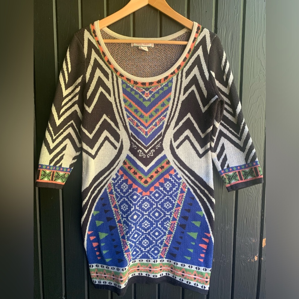 Flying Tomato Sweater Tunic Dress